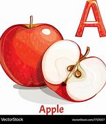 Image result for A Apple Letter Red