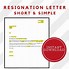 Image result for 30-Day Resignation Letter Template