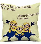 Image result for Snuggling with Minion Pillow