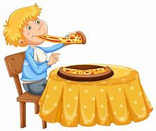 Image result for Eating Pizza Cartoon