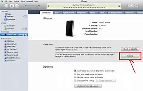 Image result for iTunes Reset iPhone