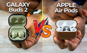 Image result for Apple Air Pods vs Galaxy Buds