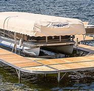 Image result for Free Standing Canopy for Pontoon Boat Lift