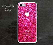 Image result for Pink Glitter iPhone 5 Case