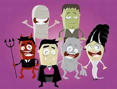 Image result for Funny Halloween Characters Working