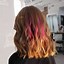 Image result for Brown Hair with Red Peek A Boo Highlights