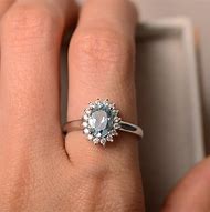 Image result for aquamarine rings oval