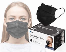 Image result for All-Black Face Mask