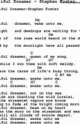 Image result for Beautiful Dreamer Lyrics