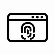 Image result for Computer with Fingerprint Icon