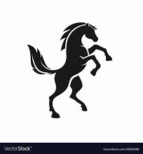 Image result for Standing White Horse Vector