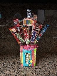 Image result for Candy Bouquet Gift Baskets
