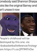 Image result for Barney Meme Ran into a Childhood Friend