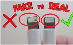 Image result for Original iPhone Charger vs Fake
