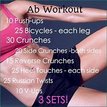 Image result for Printable Core Workout
