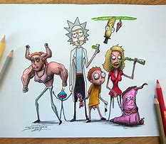 Image result for Rick and Morty Sketches