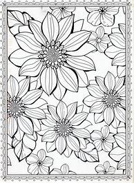 Image result for Advanced Flower Coloring Pages for Adults