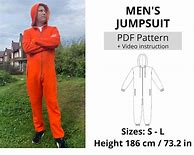 Image result for Mens Jumpsuit Pattern