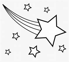 Image result for Shooting Star Black and White