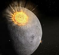 Image result for Moon Asteroid Impact