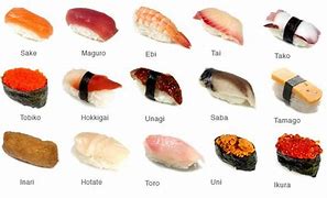 Image result for Nigiri Sushi List