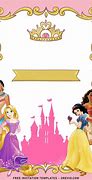 Image result for Disney Princess Invitation Layout