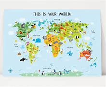 Image result for World Map Wall Printable