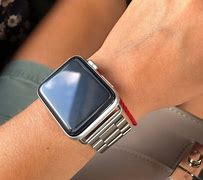 Image result for Apple Watch Stainless Steel Band On Wrist