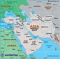 Image result for Map of Middle East with Rivers