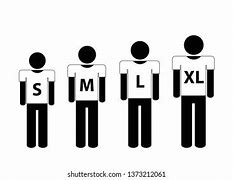 Image result for Small/Medium Large XL Clip Art