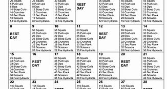 Image result for 30 Day Fitness Challenge