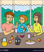 Image result for Family Eating Breakfast Clip Art