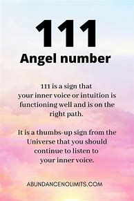 Image result for 111 Angel Number