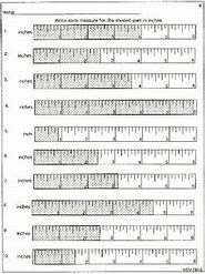 Image result for Tape-Measure Practice Sheet