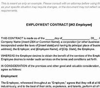 Image result for Regular Employment Contract Sample