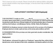 Image result for Standard Employment Contract