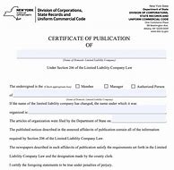 Image result for Certificate of Existence New York