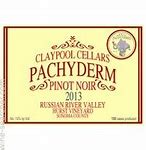 Image result for Claypool Pinot Noir Pachyderm Sonoma Coast