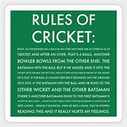 Image result for Rules of Cricket Poster Funny