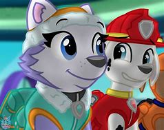 Image result for PAW Patrol Marshall and Everest Tongue