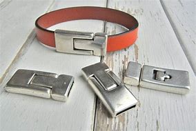 Image result for Leather Bracelet Clasps and Closures