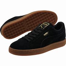 Image result for Puma Suede Black and Gold Classic