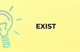 Image result for Word Exist