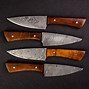 Image result for damascus steel knives sets