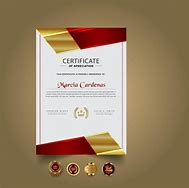 Image result for Certificate Gold and Red