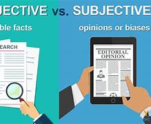 Image result for Define Subjective vs Objective