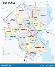 Image result for Map of Providence RI Districts