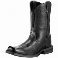Image result for Black Square Toe Cowboy Boots