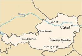 Image result for Rakousko Mapa