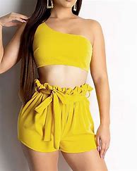 Image result for Casual Top Shorts Set